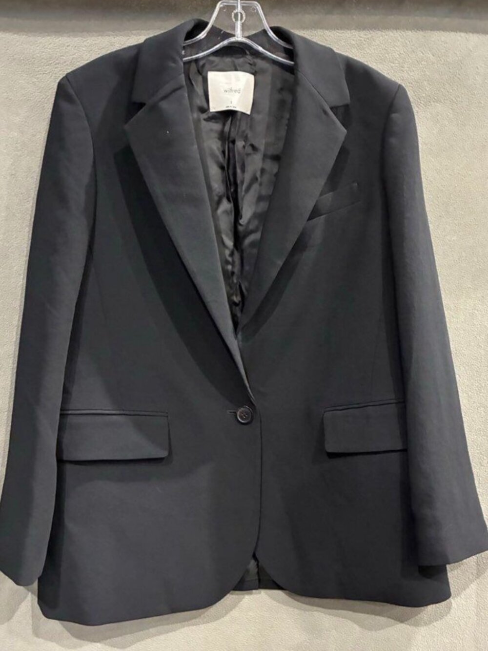 Wilfred Aritzia Cherrelle Blazer Jacket Black Size Small Excellent Condition